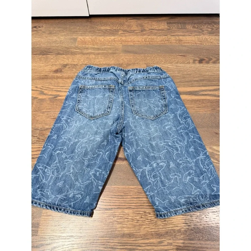 Gap‎ Boys Denim Bermuda Shark Print Size L
